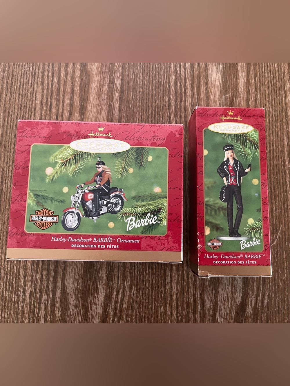 Harley-Davidson Barbie Ornament (lot of 2)